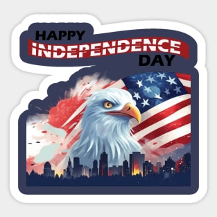 Happy Independance Day Sticker